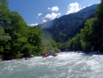 DIVOK RAFTING NA NOCE, ISARCU A PASIRIU, Velmi tepl poas tentokrt naavnilo tyto divok eky na opravdu megavodu. I Kdy jsme vymnili Isel za Mll vbec to nevadilo, Megavoda na Noce a pardn lucht na Pasiriu to dokonale vynahradili. - fotografie 95