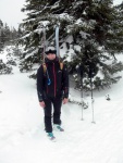 Skialpinistický víkend v Krkonoších Z Janských lázní přes Sněžku do Janských Lázní, Napadl sníh a tak jsme vyrazili do bílé stopy. Parádní víkend, sjela se báječná parta tak jen té mlhy mohlo být trochu méně Krakonoši :-) - fotografie 17