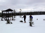 SKIALPINISTICK PECHOD KRKONO PES SN̎KU, Skialpinistick Krkonosk Haute route tentokrt nabdla fantastick poas, 4 ndhern try, cca 4.000 vkovch metr a 75 km na dlku. A pohostinnost vech navtvench mst pispla k super nlad - fotografie 47