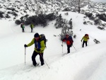 DACHSTEIN - SKIALPOV KLASIKA 2016, Poas jako na horch, vech 7 druh (od 5 min vichice a po sluncem prozenou sobotu, a v nedli jsme byli jak v laboratoi alpskho poas, a vidli, jak se pomalu bl fronta). Pro nepznivou l - fotografie 2