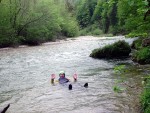 Rafting v Totes Gebirge, Leh raftingov akce na dvou hezkch ekch. Po sobotnm slunky sice zaprelo, ale vt voda na Steyru byla vemi jednoznan pivtna... - fotografie 25