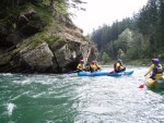 Podzimn RAFTING pod Grossglocknerem, Posledn zahranin rafting sezony 2006 se skuten vydail. Pohodln autobus, slunen a nebvale tepl poas, navc skvle vychytan voda. PROST PARDA NA ZVR SEZONY. - fotografie 40