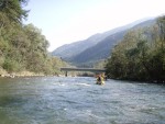 Podzimn RAFTING pod Grossglocknerem, Posledn zahranin rafting sezony 2006 se skuten vydail. Pohodln autobus, slunen a nebvale tepl poas, navc skvle vychytan voda. PROST PARDA NA ZVR SEZONY. - fotografie 146