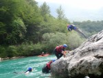 RAFTING, CANYONING a HYDROSPEED v Julskch Alpch, Poasko, stejn jako parta bylo super. Vody akort a zitk milion. Prost bjen kombinace. - fotografie 8