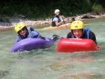 RAFTING, CANYONING a HYDROSPEED v Julskch Alpch, Poasko, stejn jako parta bylo super. Vody akort a zitk milion. Prost bjen kombinace. - fotografie 61