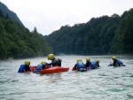 RAFTING, CANYONING a HYDROSPEED v Julskch Alpch, Poasko, stejn jako parta bylo super. Vody akort a zitk milion. Prost bjen kombinace. - fotografie 68