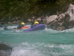 RAFTING, CANYONING a HYDROSPEED v Julskch Alpch, Poasko, stejn jako parta bylo super. Vody akort a zitk milion. Prost bjen kombinace. - fotografie 96