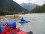 RAFTING, CANYONING a HYDROSPEED v Julskch Alpch, Poasko, stejn jako parta bylo super. Vody akort a zitk milion. Prost bjen kombinace. - fotografie 239