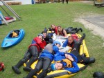 RAFTING, CANYONING a HYDROSPEED v Julskch Alpch, Poasko, stejn jako parta bylo super. Vody akort a zitk milion. Prost bjen kombinace. - fotografie 248