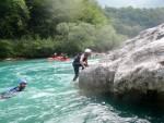 RAFTING, CANYONING a HYDROSPEED v Julskch Alpch, Poasko, stejn jako parta bylo super. Vody akort a zitk milion. Prost bjen kombinace. - fotografie 298