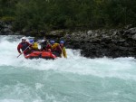 RAFTING EXPEDICE NORSKO 2008, Vborn parta, postupn se zlepujc poas, ideln stavy vody v ekch a opravdov outdoorov dobrodrustv to byla expedice Rafting Norsko 2008 - fotografie 56