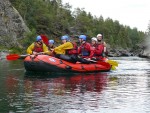 RAFTING EXPEDICE NORSKO 2008, Vborn parta, postupn se zlepujc poas, ideln stavy vody v ekch a opravdov outdoorov dobrodrustv to byla expedice Rafting Norsko 2008 - fotografie 95