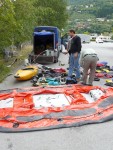 RAFTING EXPEDICE NORSKO 2008, Vborn parta, postupn se zlepujc poas, ideln stavy vody v ekch a opravdov outdoorov dobrodrustv to byla expedice Rafting Norsko 2008 - fotografie 161