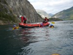 RAFTING EXPEDICE NORSKO 2008, Vborn parta, postupn se zlepujc poas, ideln stavy vody v ekch a opravdov outdoorov dobrodrustv to byla expedice Rafting Norsko 2008 - fotografie 179