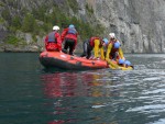 RAFTING EXPEDICE NORSKO 2008, Vborn parta, postupn se zlepujc poas, ideln stavy vody v ekch a opravdov outdoorov dobrodrustv to byla expedice Rafting Norsko 2008 - fotografie 180