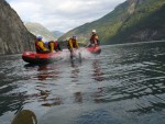 RAFTING EXPEDICE NORSKO 2008, Vborn parta, postupn se zlepujc poas, ideln stavy vody v ekch a opravdov outdoorov dobrodrustv to byla expedice Rafting Norsko 2008 - fotografie 183