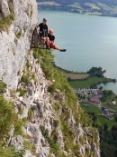 Foto 2: Lehk Via Ferrata expedice Katrin+vstup na Schafberg+Drachenwand+koupn v jezee Mondsee